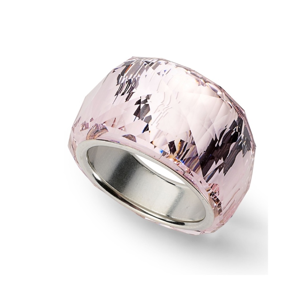 Swarovski Silver Plated Amethyst Crystal Ring - Picture 4 of 14